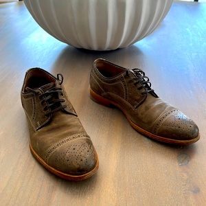 J&M Tan Wingtip Genuine Leather